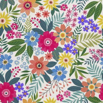 VANJSKI DEKOSTOFFE OXFORD - Motiv Bunte Blumen 4
