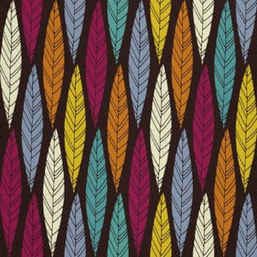 VANJSKI DEKOSTOFFE OXFORD - Motiv geometrisch Blätter
