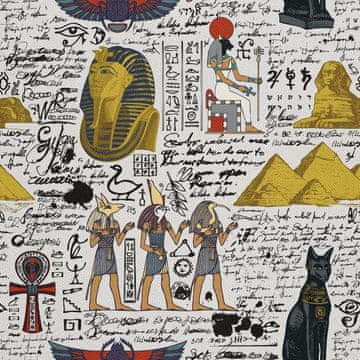 OUTDOOR DEKOSTOFFE OXFORD - Motiv antikes Ägypten