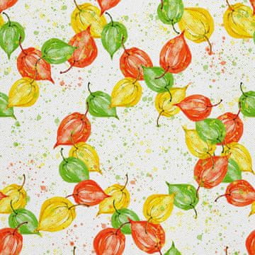 VANJSKI DEKOSTOFFE OXFORD - Motiv Physalis-Pflanze