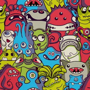 OUTDOOR DEKOSTOFFE OXFORD - Motiv Aliens und Monster