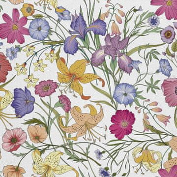 VANJSKI DEKOSTOFFE OXFORD - Motiv Feld von Blumen