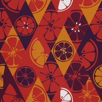 OUTDOOR DEKOSTOFFE OXFORD - Motiv geometrische Zitrusfrüchte