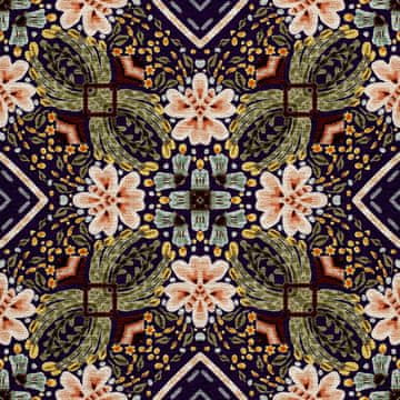 VANJSKI DEKOSTOFFE OXFORD - Motiv rustikaler Blumenhintergrund