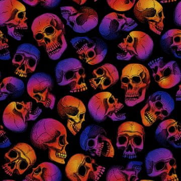 VANJSKI DEKOSTOFFE OXFORD - Motiv menschliche Schädel