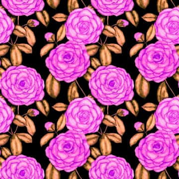 VANJSKI DEKOSTOFFE OXFORD - Motiv rosa Rosen I DR196