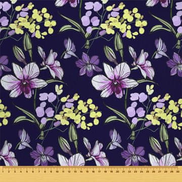 VANJSKI DEKOSTOFFE OXFORD - Motiv lilane Blumen I DR066