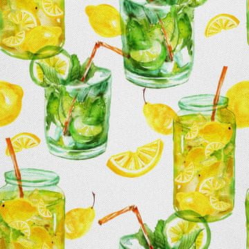 VANJSKI DEKOSTOFFE OXFORD - Motiv Limonade Aquarell
