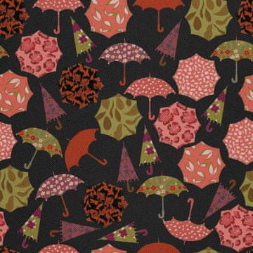 VANJSKI DEKOSTOFFE OXFORD - Motiv gemusterte Regenschirme
