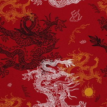 VANJSKI DEKOSTOFFE OXFORD - Motiv chinesischer Drache