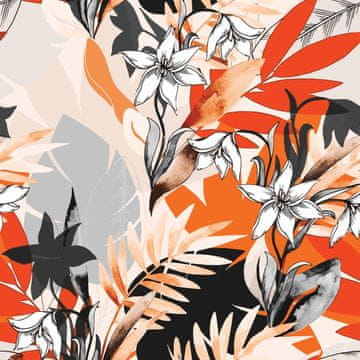 VANJSKI DEKOSTOFFE OXFORD - Motiv Herbst Rote Blätter I DR101