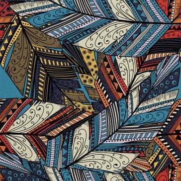 OUTDOOR DEKOSTOFFE OXFORD - Motiv abstracte Feder