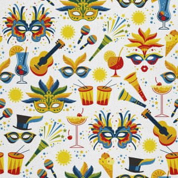 OUTDOOR DEKOSTOFFE OXFORD - Motiv brasilianischer Karneval