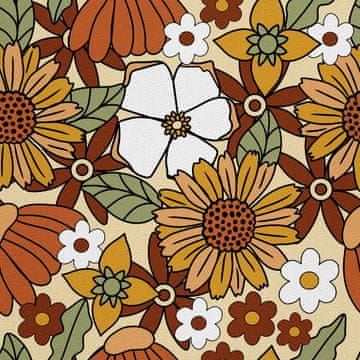VANJSKI DEKOSTOFFE OXFORD - Motiv Blumen 7