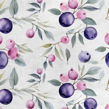 Royal Samt Stoff Polyester Zum Nähen - Motiv Obst - RDX2985