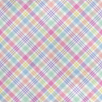 Royal Samt Stoff Polyester Zum Nähen - Motiv kariert pastel