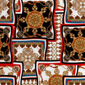 Royal Samt Stoff Polyester Zum Nähen - Motiv Maroco 2