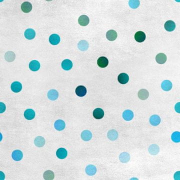 Royal Samt Stoff Polyester Zum Nähen - Motiv blaue Punkte