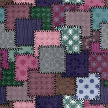 Royal Samt Stoff Polyester Zum Nähen - Motiv Aufnäher