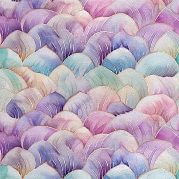 Royal Samt Stoff Polyester Zum Nähen - Motiv Abstraction - RDX2773