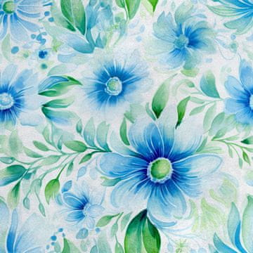 Royal Samt Stoff Polyester Zum Nähen - Motiv Blumen - RDX2151