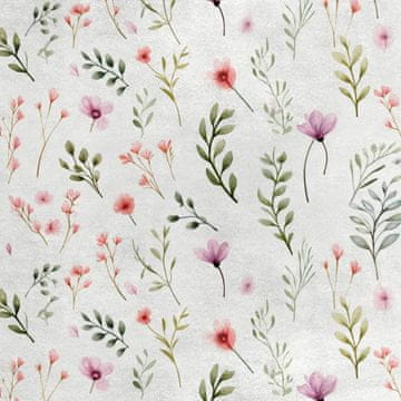 Royal Samt Stoff Polyester Zum Nähen - Motiv Blumen - RDX2613