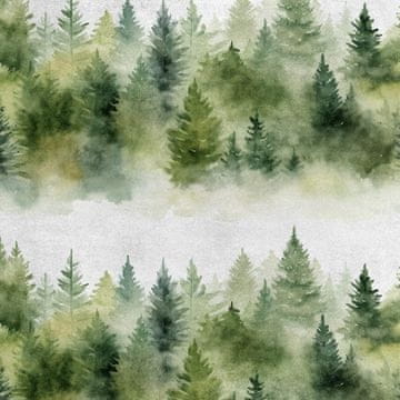 Royal Samt Stoff Polyester Zum Nähen - Motiv Landschaft - RDX3031