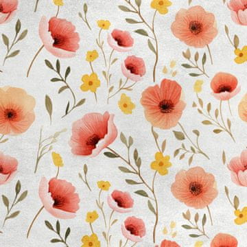Royal Samt Stoff Polyester Zum Nähen - Motiv Blumen - RDX2402