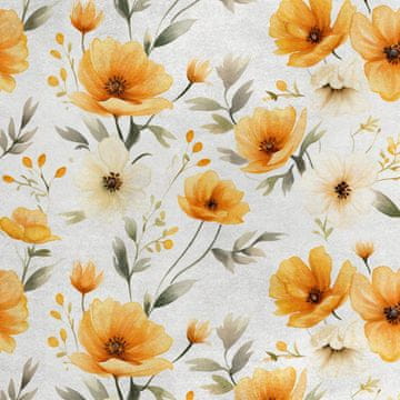 Royal Samt Stoff Polyester Zum Nähen - Motiv Blumen - RDX2044