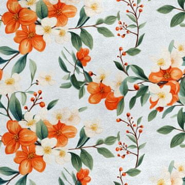 Royal Samt Stoff Polyester Zum Nähen - Motiv Blumen - RDX2107