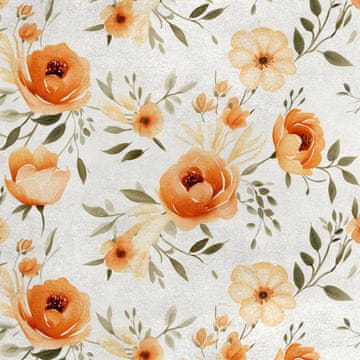 Royal Samt Stoff Polyester Zum Nähen - Motiv Blumen - RDX2164