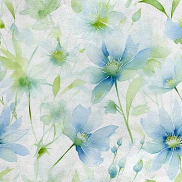 Royal Samt Stoff Polyester Zum Nähen - Motiv Blumen - RDX2625