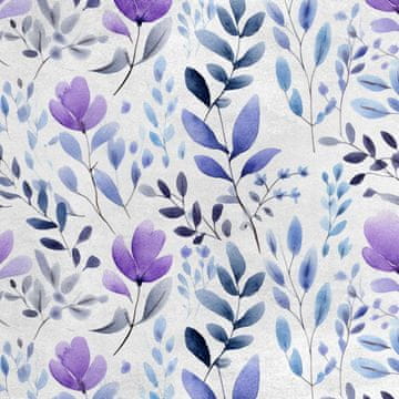 Royal Samt Stoff Polyester Zum Nähen - Motiv Blumen - RDX2630
