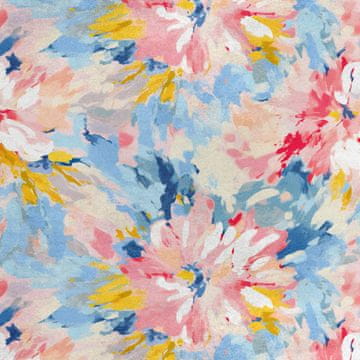 Royal Samt Stoff Polyester Zum Nähen - Motiv Abstraction - RDX2965