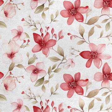 Royal Samt Stoff Polyester Zum Nähen - Motiv Blumen - RDX2373