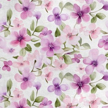 Royal Samt Stoff Polyester Zum Nähen - Motiv Blumen - RDX2680
