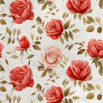 Royal Samt Stoff Polyester Zum Nähen - Motiv Blumen - RDX2270