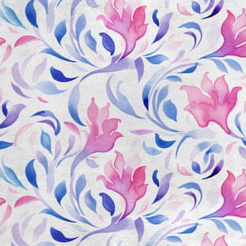 Royal Samt Stoff Polyester Zum Nähen - Motiv Abstraction - RDX2897