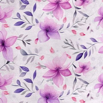Royal Samt Stoff Polyester Zum Nähen - Motiv Blumen - RDX2297