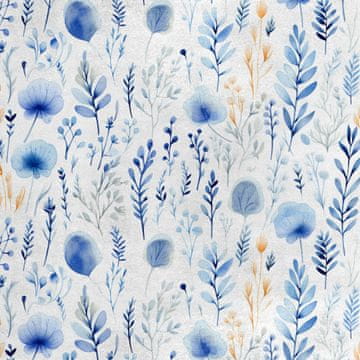 Royal Samt Stoff Polyester Zum Nähen - Motiv Blumen - RDX2145