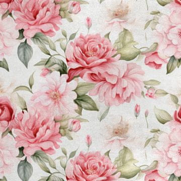 Royal Samt Stoff Polyester Zum Nähen - Motiv Blumen - RDX2268