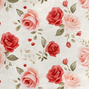 Royal Samt Stoff Polyester Zum Nähen - Motiv Blumen - RDX2166