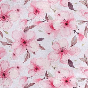 Royal Samt Stoff Polyester Zum Nähen - Motiv Blumen - RDX2618