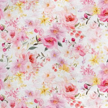 Royal Samt Stoff Polyester Zum Nähen - Motiv Blumen - RDX2143