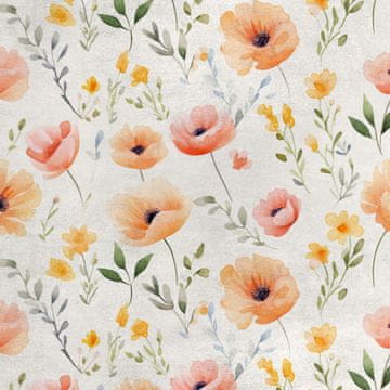 Royal Samt Stoff Polyester Zum Nähen - Motiv Blumen - RDX2417