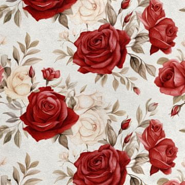 Royal Samt Stoff Polyester Zum Nähen - Motiv Blumen - RDX2040