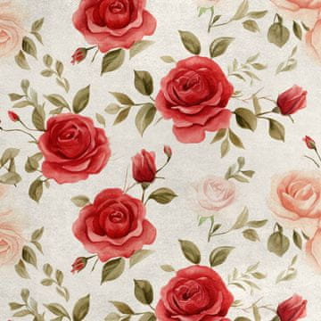 Royal Samt Stoff Polyester Zum Nähen - Motiv Blumen - RDX2229
