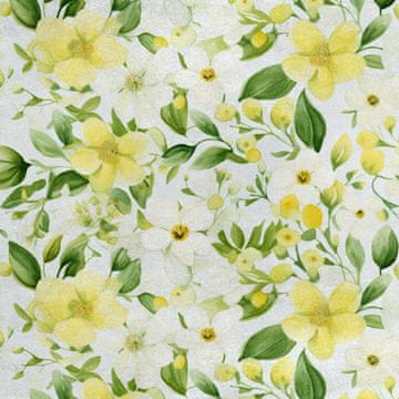 Royal Samt Stoff Polyester Zum Nähen - Motiv Blumen - RDX2454