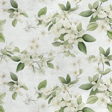 Royal Samt Stoff Polyester Zum Nähen - Motiv Blumen - RDX2490