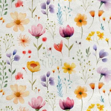 Royal Samt Stoff Polyester Zum Nähen - Motiv Blumen - RDX2120